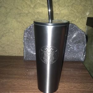 Starbucks stainless steel cup with straw